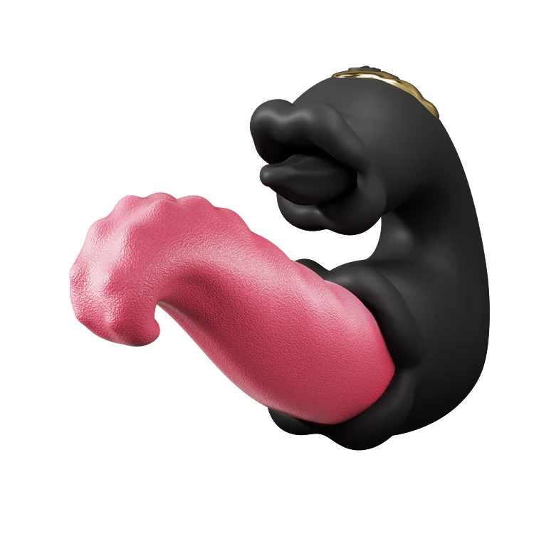 Twin Rose Thrusting G-Spot Vibrator with Licking Tongue & Vibration - Image 10